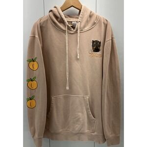 Barstool Sports Miss Peaches Adopt Don't Shop Pink Hoodie Size Large